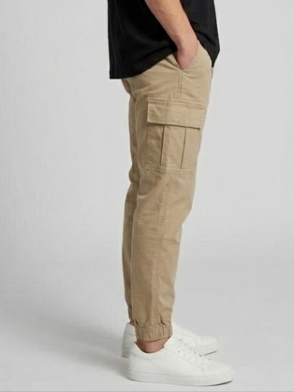 ✨ Hollister Khaki Utility Cargo Jogger Pants ✨ Small Tall